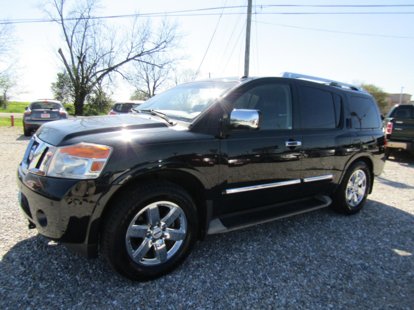 2014 Black Nissan Armada Platinum 2WD (5N1BA0NF9EN) with an 5.6L V8 DOHC 32V FFV engine, Automatic transmission, located at 15016 S Hwy 231, Midland City, AL, 36350, (334) 983-3001, 31.306210, -85.495277 - Photo#2